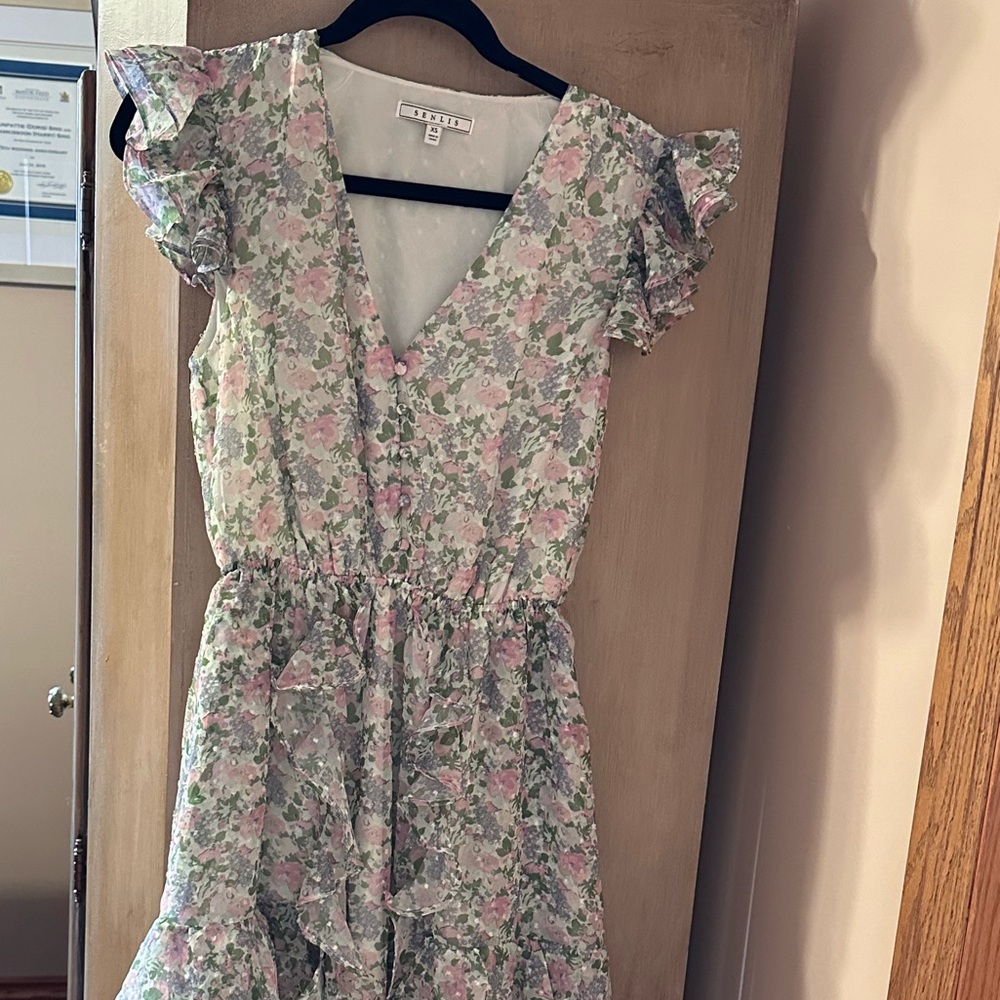 High low floral dress